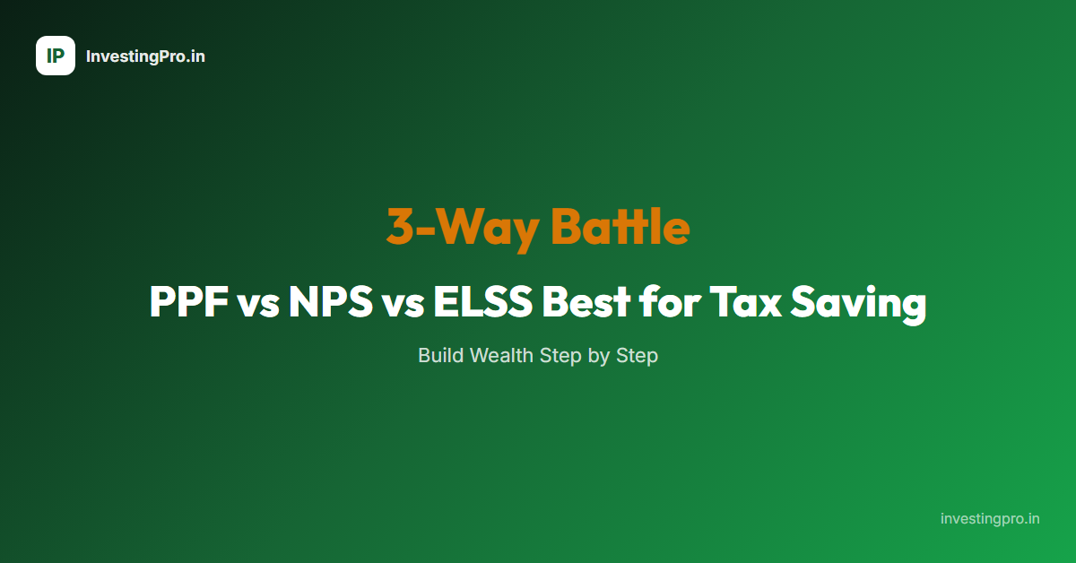 PPF vs NPS vs ELSS Best for Tax Saving
